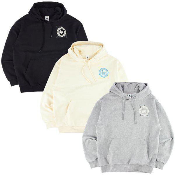 共用ルーズフィットエッセンシャル チュリフード付きTシャツ QQ123LHD11