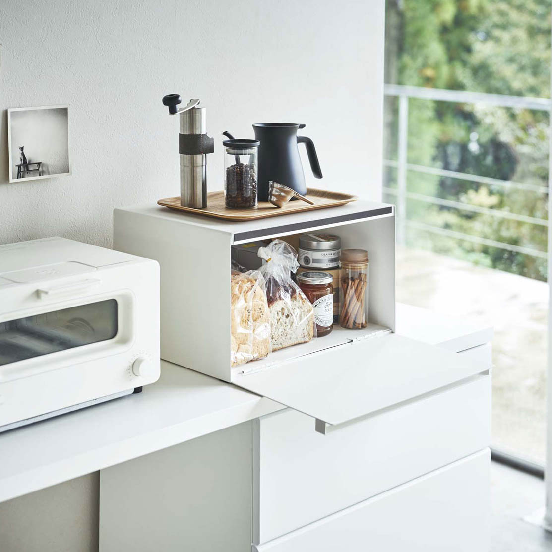 パンケース 山崎実業 TOWER タワー ブレッドケース ホワイト