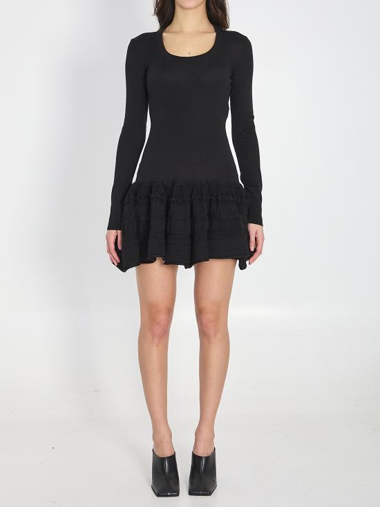 ALAIA Women Mid Skirts AA9R2867K164C BLACK