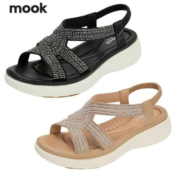 女性ホットフィックスコンビコンフォートサンダル-GN