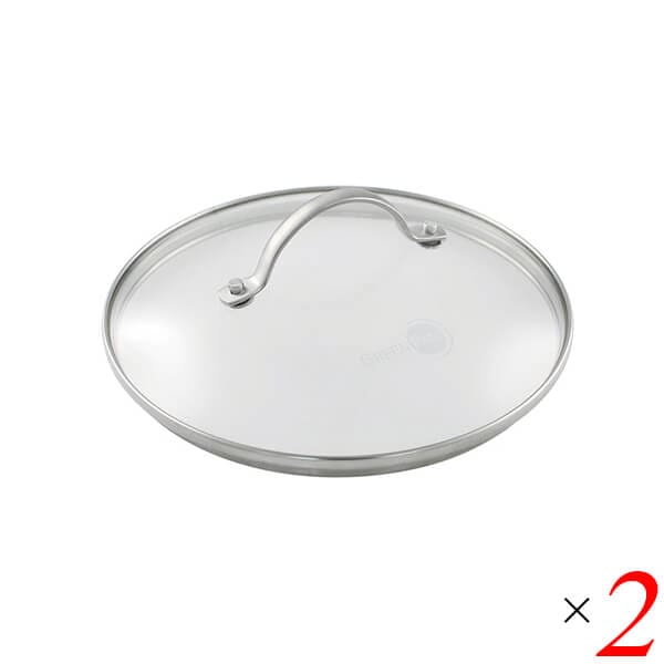 グリーンパン バルセロナプロ ガラス蓋24cm 2個セット
