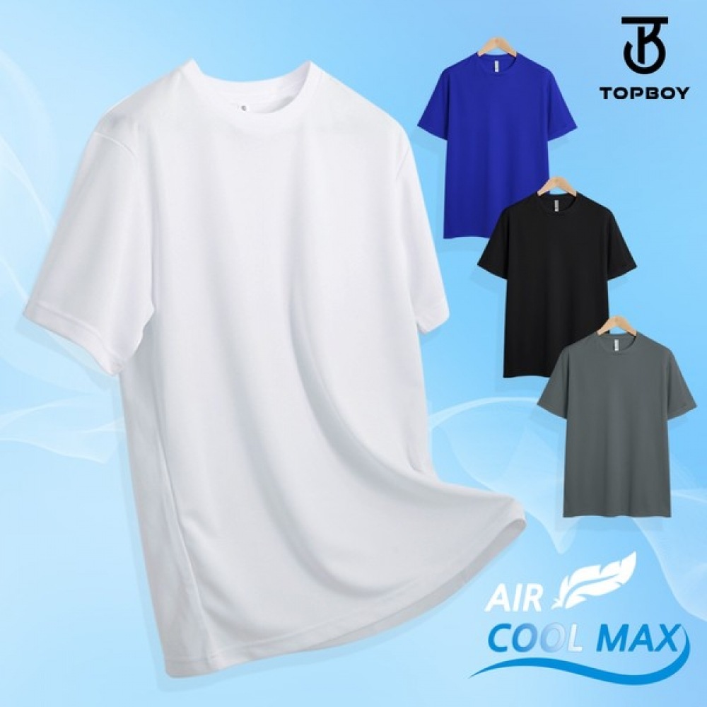(トップボーイ) ユニセックスライトウェイトドライショートスリーブ Tシャツ 3枚組 (TBS_1125)