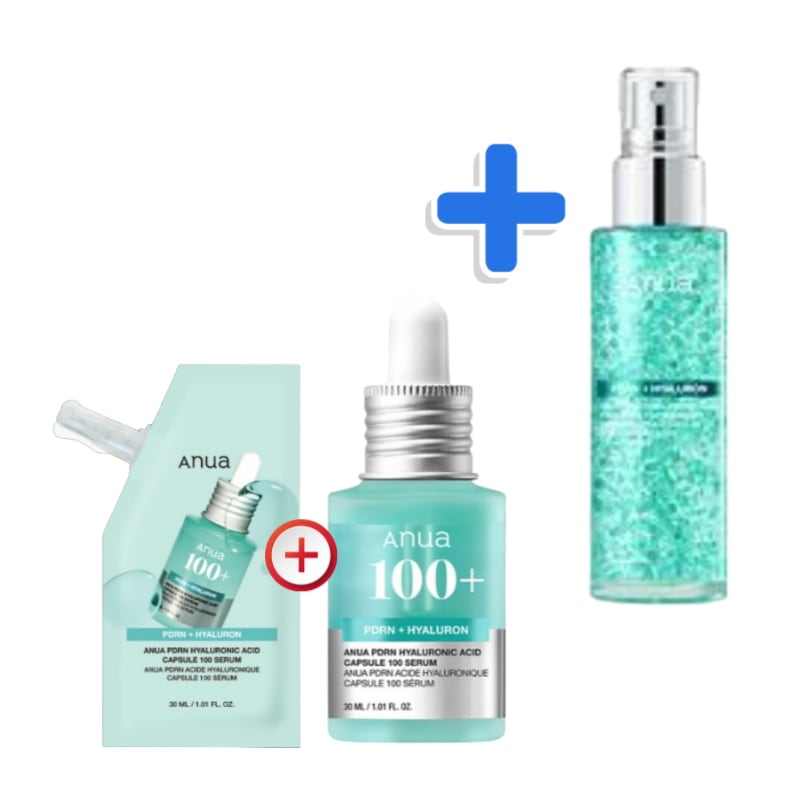 正規品set/PDRNセラム 30ml + 1個 PDRNリフィルセラム 30ml + ヒアルロン酸保湿カプセルミスト 100ml