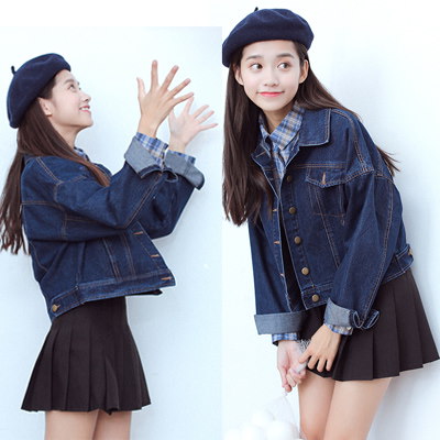 【送料無料】韓国のファッションがゆったりして仔のコートの女子が短くて、デニムのジャケット 【送料無料】韓国のファッションがゆったりして仔のコートの女子が短くて、デニムのジャケット