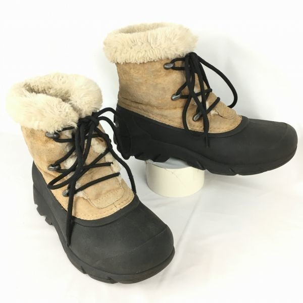SOREL/ソレル　size22.5cm　　高級スノーブーツ　ライナー付き　ブラウン/茶/BROWN　Boots/Shoes菅No.A108