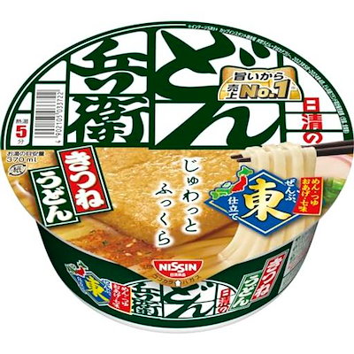 どん兵衛 きつねうどん (東) 日清食品 カップ麺 96G×12個