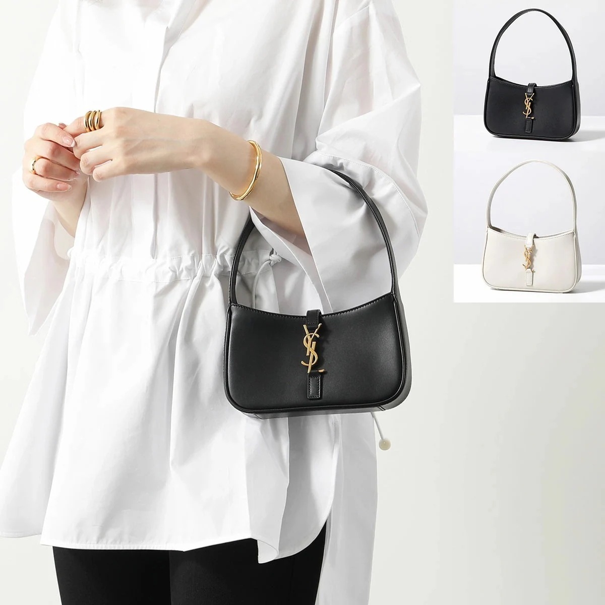 SAINT LAURENT サンローラン ハンドバッグ LE5A7 ミニ 710318 2R20W レディース レザー カサンドラロゴ 鞄 カラー2色