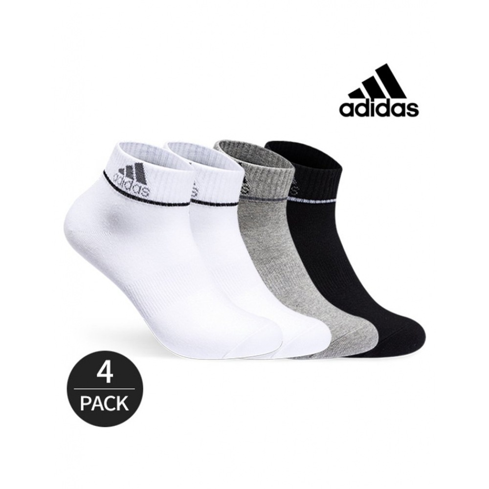 アディダスゴルフメンズパフォーマンスネックラインロゴポイントアンクルソックス 4P_MX