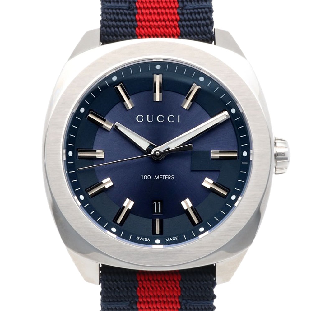 グッチ 腕時計 ステンレススチール YA142304(142.3) クオーツ 1年保証 GUCCI 中古 美品
