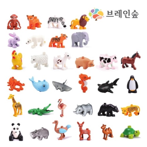 ブレインフォレスト教育用デュオアニマルワールド106幼稚園児童家学院教習教区団体創造力