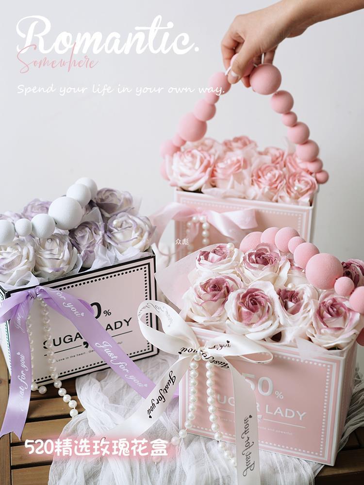 ローズギフトボックスイン不滅の花ギフトガールフレンド誕生日ブーケ親友母の日ギフト実際 4,555円