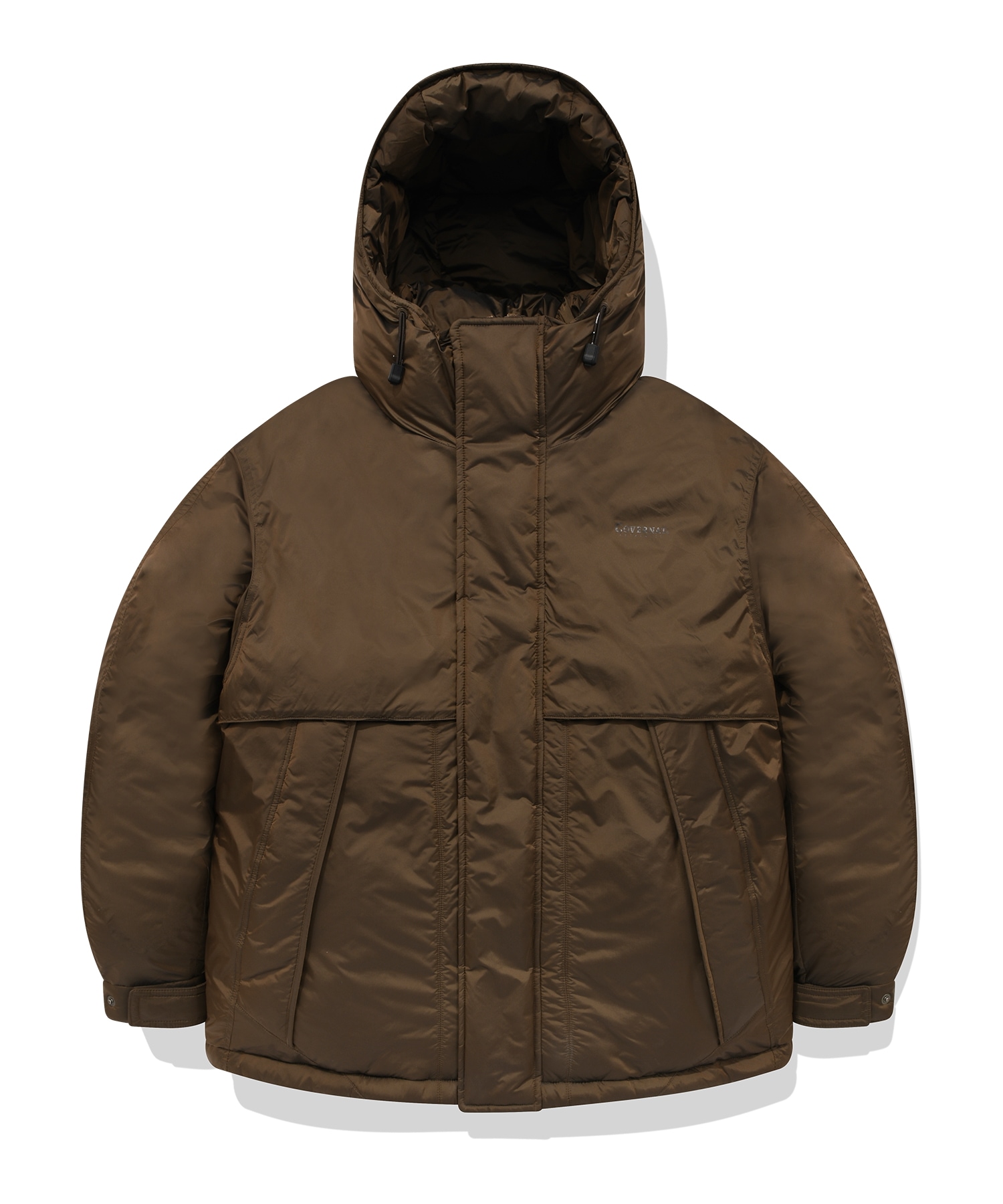 COVERNAT ツートーンフーディーパーカーベージュ