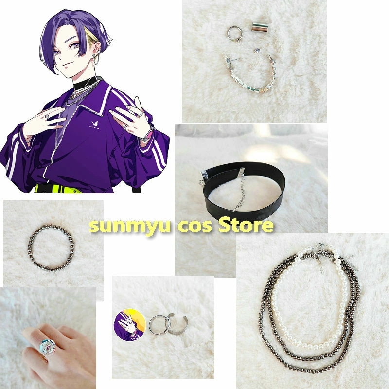 パラドックスライブ VISTY 呉羽葵 くれは あおい イヤーリング+チョーカー+ネックレス+ブレスレット+指輪 コスプレ道具 アクセサリー Paradox Live