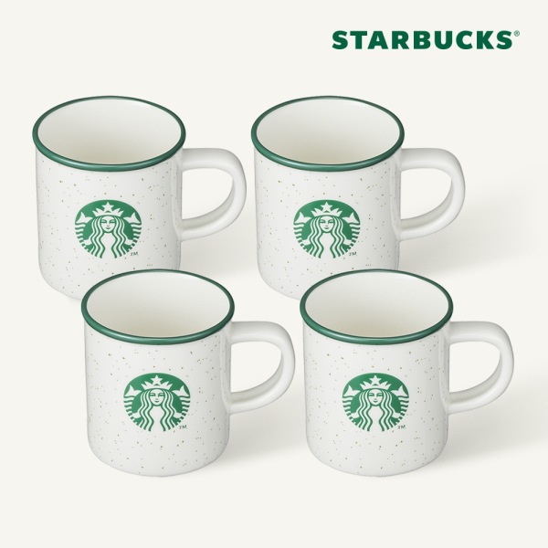 【Starbucks】 グリーン サイレン ドット マグ 355ml 4P セット スタバ韓国 (贈呈品なくなり次第予告なしで贈呈終了)