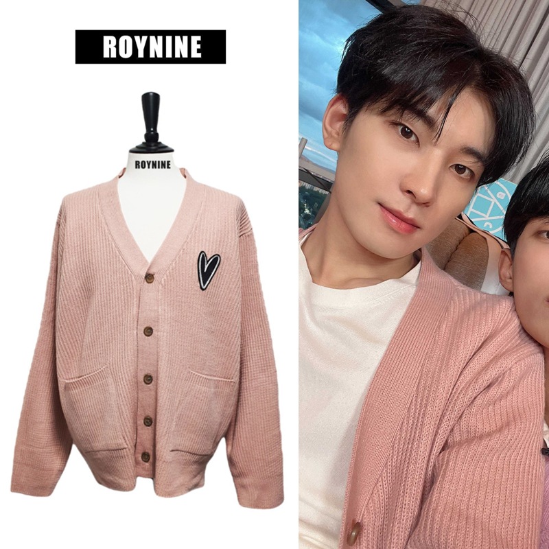 SEVENTEEN ウォヌ着用 ライトピンクニットカーディガン