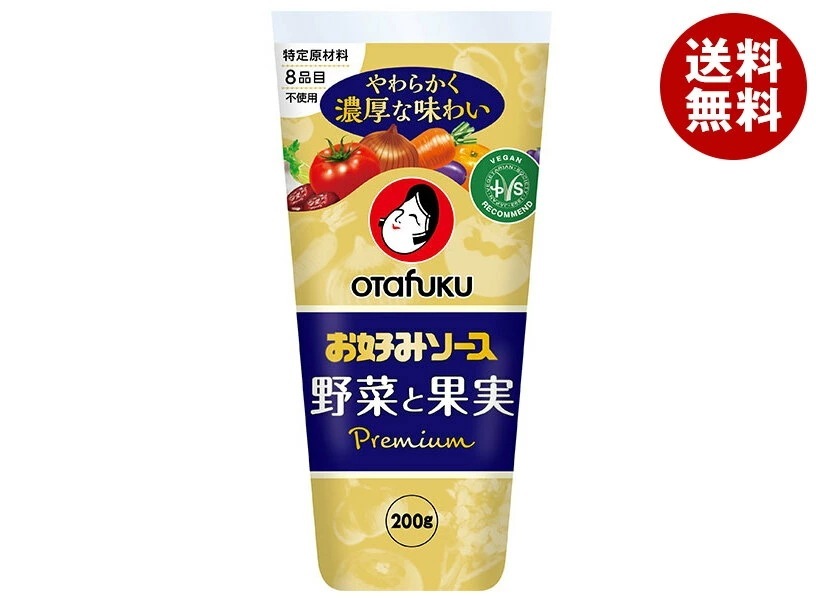 オタフク お好みソース 野菜と果実 200g＊12本入＊(2ケース) 6,634円