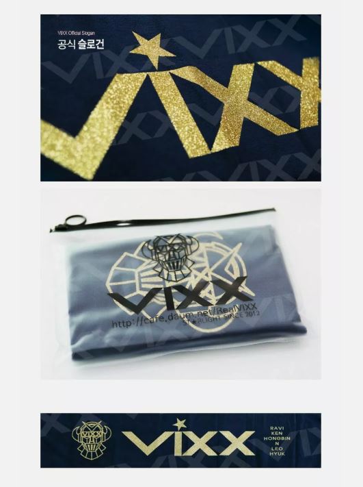 (未開封新品) (VIXXスローガンタオル) VIXX OFFICIAL GOODS OFFICIAL SLOGAN NAVY