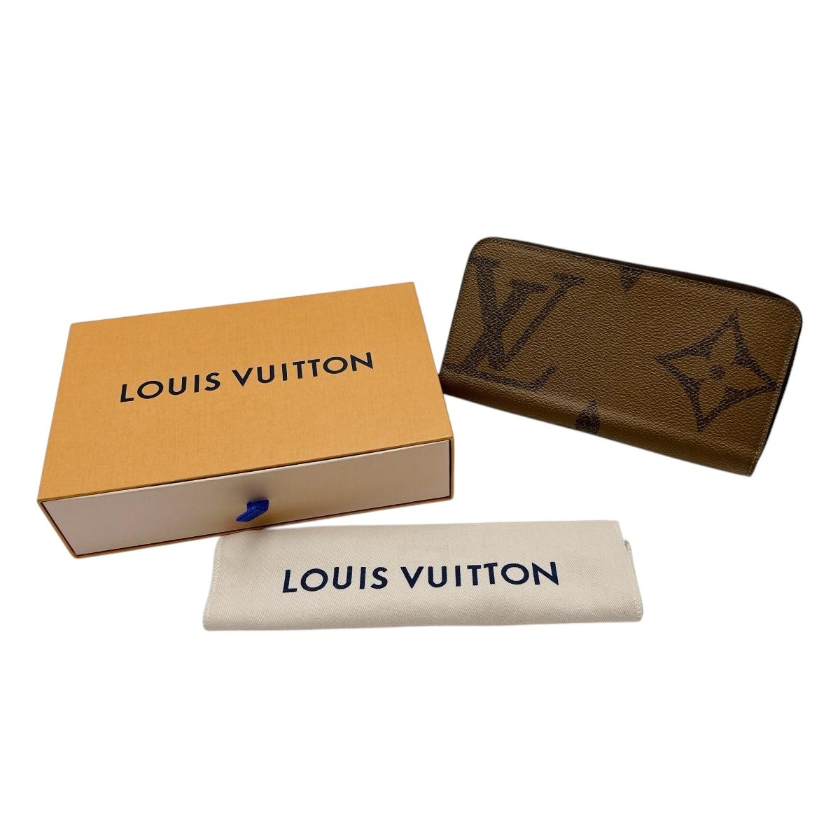 M69353 ジャイアントリバース モノグラム 長財布 ブラウン