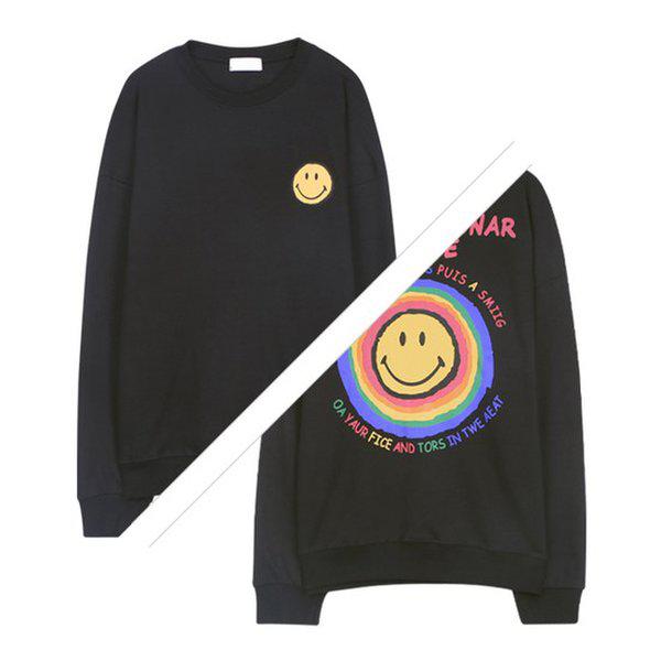 長袖Tシャツ SBN135 3COLOR 男女共用 スウェットシャツ ラウンドネック オーバーサイズ 長袖Tシャツ