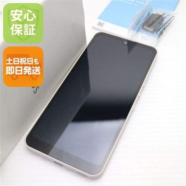 新品同様 AQUOS wish A104SH アイボリー スマホ 白ロム 中古 土日祝発送OK 24