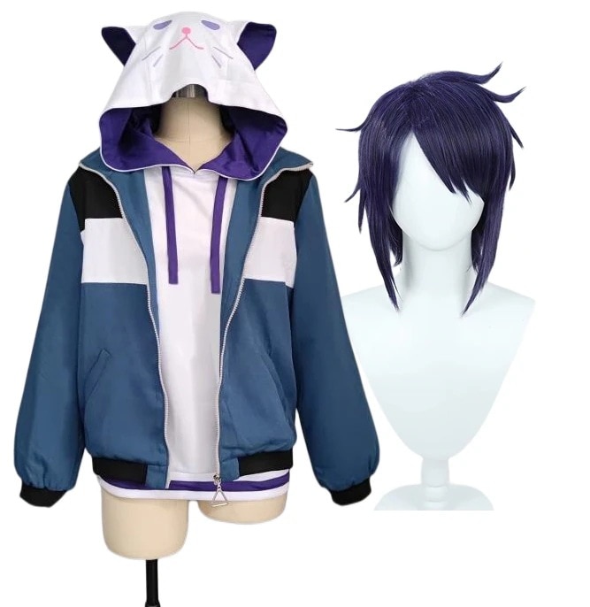 コスプレ衣長尾景ながおけいウィッグ付きバーチャルYouTuberVTuberイベントパーティー変演出服クリスマスパーティー