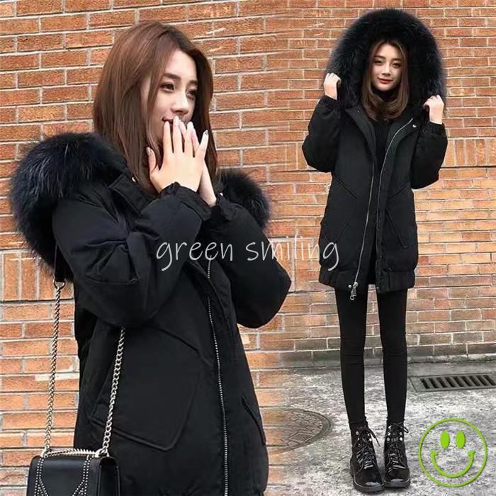 ダウンコート 中綿 レディース 秋 冬 ファーフード付き 中綿コート ダウン混 ミディアム丈 ゆったり 体型カバー ジャケット 厚手 黒 アウター 30代 40代 着痩せ