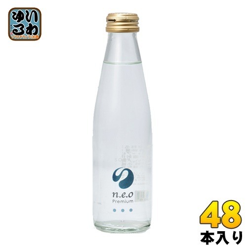 友桝飲料 n.e.o（ネオ）プレミアムソーダ 200ml 瓶 48本 (24本入×2 まとめ買い)