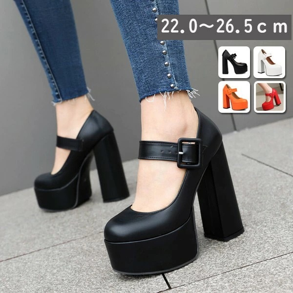 春ロリータ 厚底 ロリィタパンプス ゴスロリ ロリィタ靴 レディース 大人 可愛い 女の子 日常 文化祭 イベント 美脚 お茶会 通学 小さいサイズ 大きいサイズ di069zuzum6