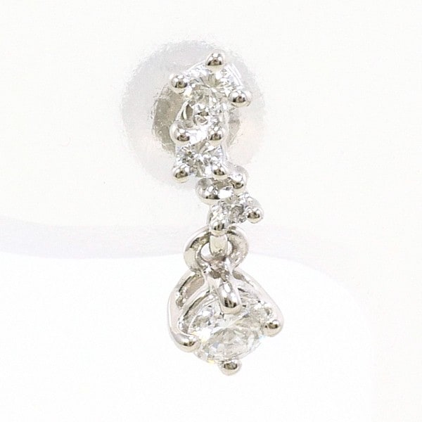 PT900 プラチナ ピアス(片耳) ダイヤ 0.14 中古