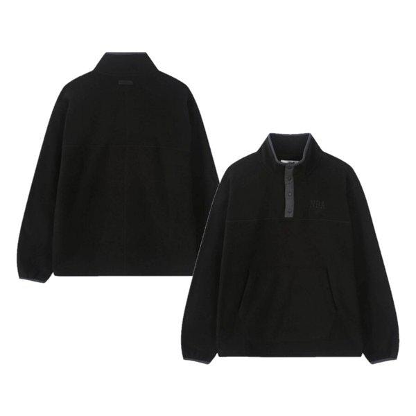 ESSENTIALフリースハーフジップ（ブラック）N254TS010P_s