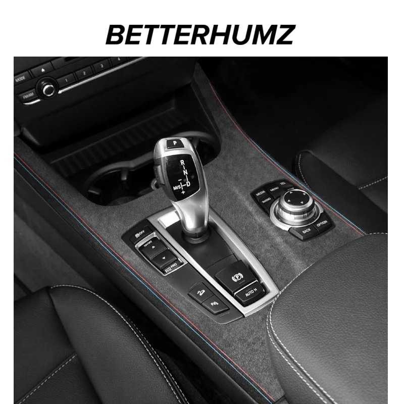 Betterhumz BMW X3 F25・X4 F26 専用 センターパネル ギアシフトトリム アルカンタラ インテリアアクセサリー 輸入品