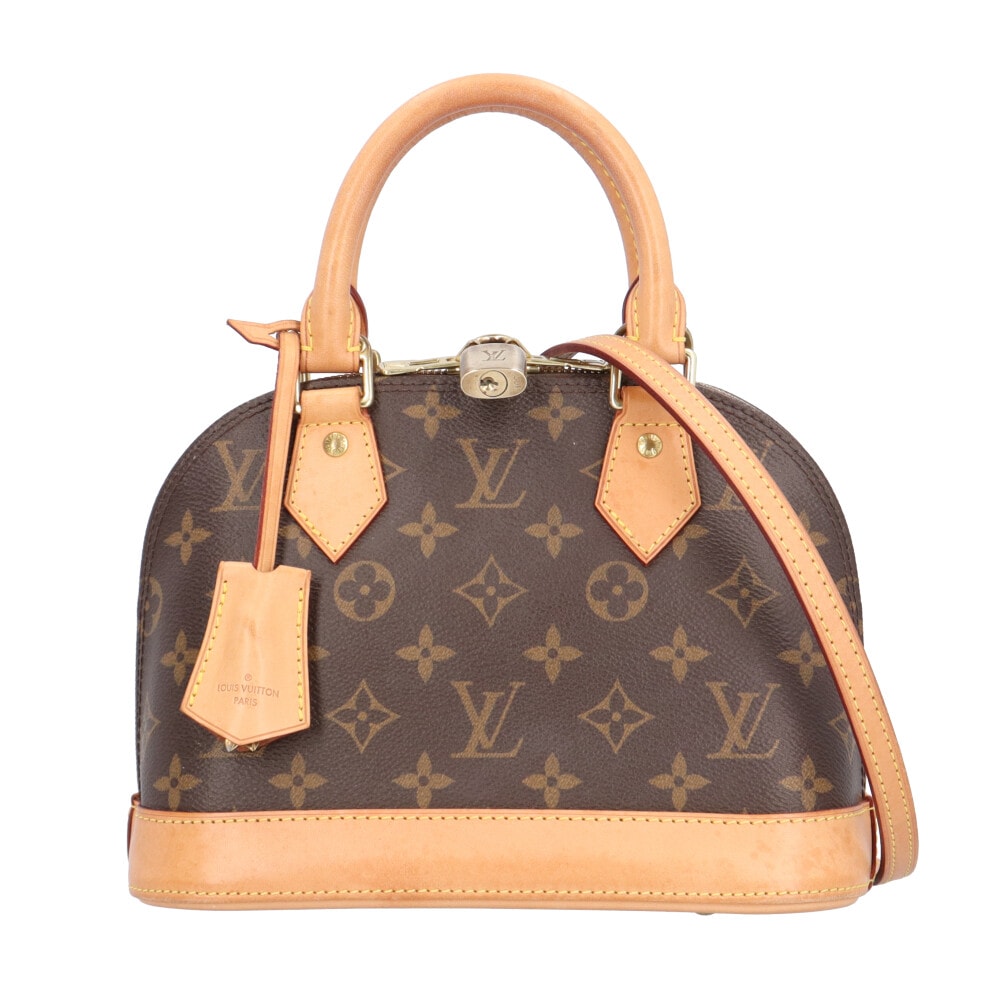 ルイヴィトン アルマBB モノグラム ショルダーバッグ モノグラムキャンバス M53152 ブラウン LOUIS VUITTON 中古
