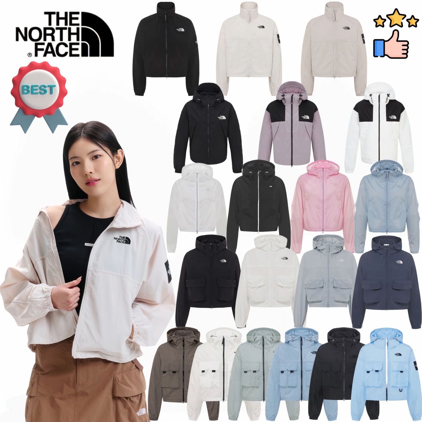 レディース用ウィンドブレーカー 春 ジャンパー 軽量 ジャンパー 季節の変わり目 ジャンパー 人気アイテム レディース用 ジップアップ