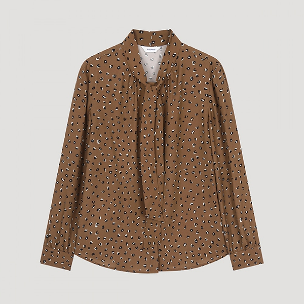 (シーズミス) シャーリングタイネックブラウス_swwblo42010_LW