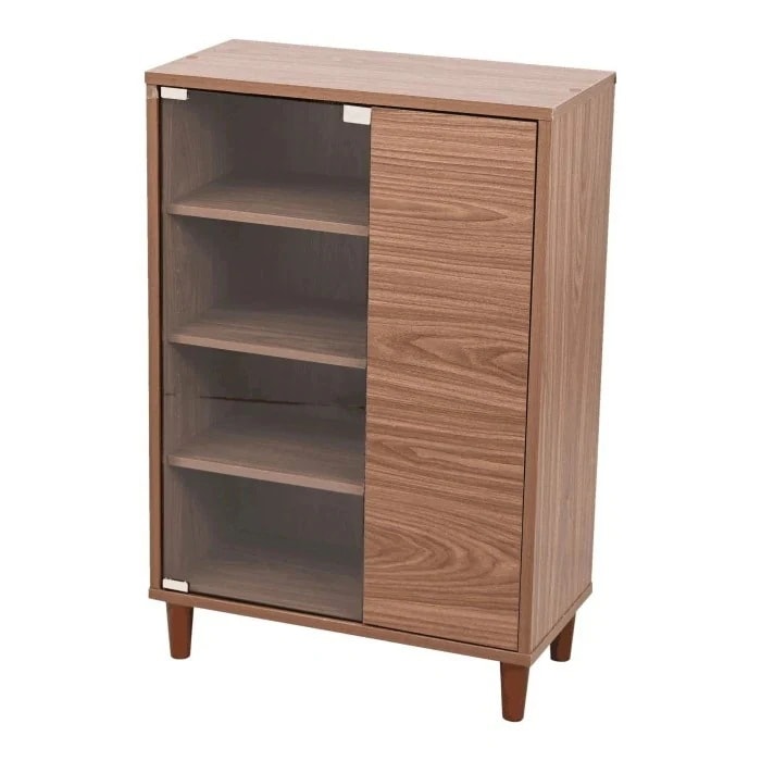 6デザインキャビネット サイドボード 北欧 キャビネット FSI-0004-BR ブラウン