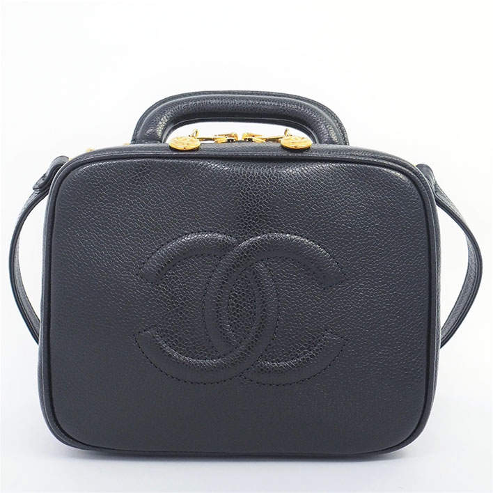 【美品】シャネル 2WAY ショルダーバッグ バニティバッグ CC ココマーク A07060 レディース【ハンドバッグ】