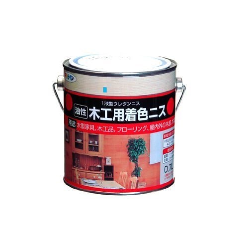 （まとめ買い）油性木工用着色ニス 0.7L メープル [x3缶セット]