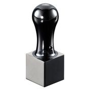 角印 法人印鑑 会社印 ミラーブラック 天角 21mm スワロフスキー アタリ はんこ ハンコ 印鑑