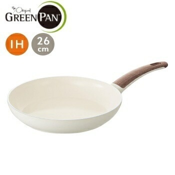 GREENPAN　グリーンパン　ウッドビー　フライパン　２６ｃｍ【 フライパン 26 ih セラミック 調理器具 グリーンパン 】LF631B07
