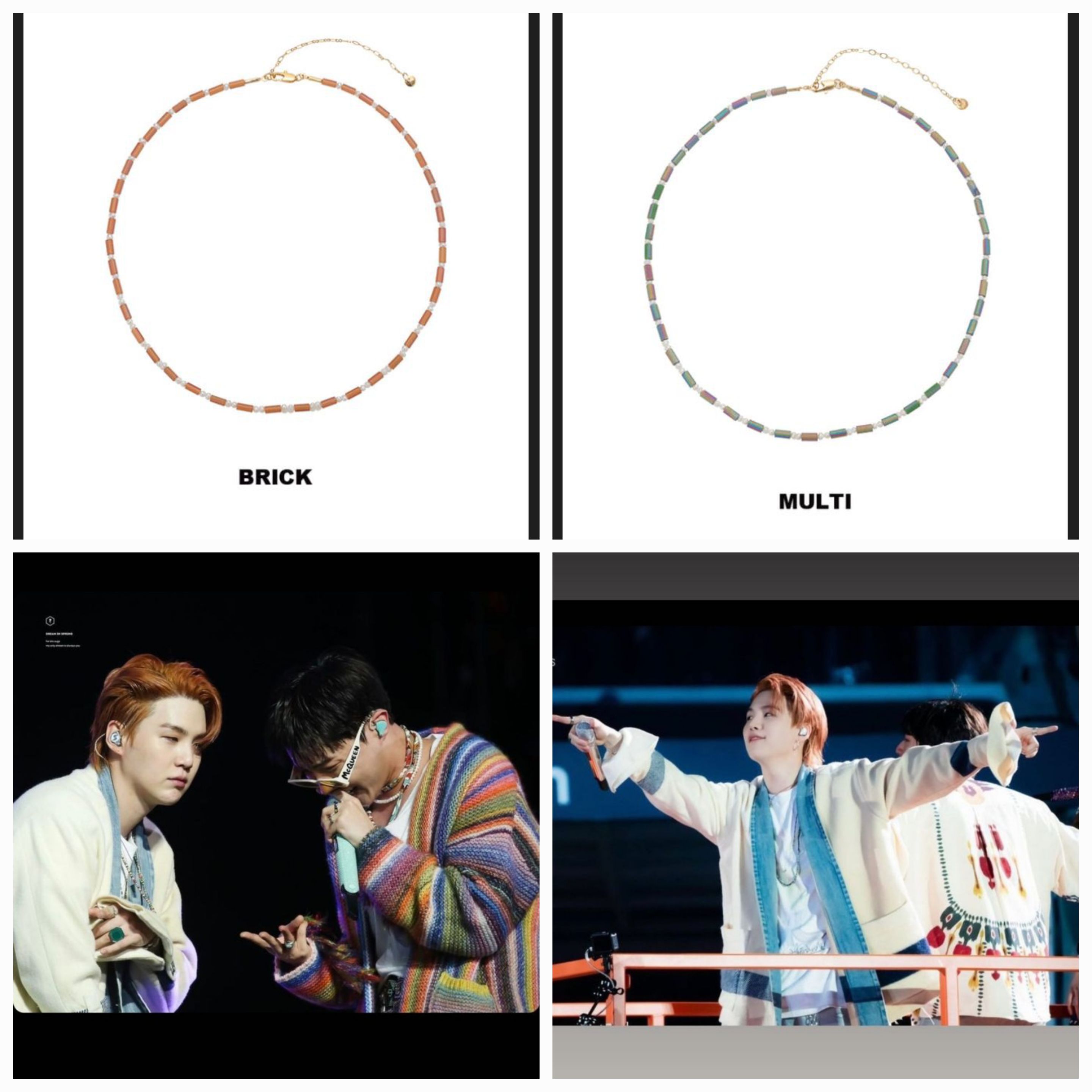 ABITMOR/BTS SUGA wear/HORA NECKLACE