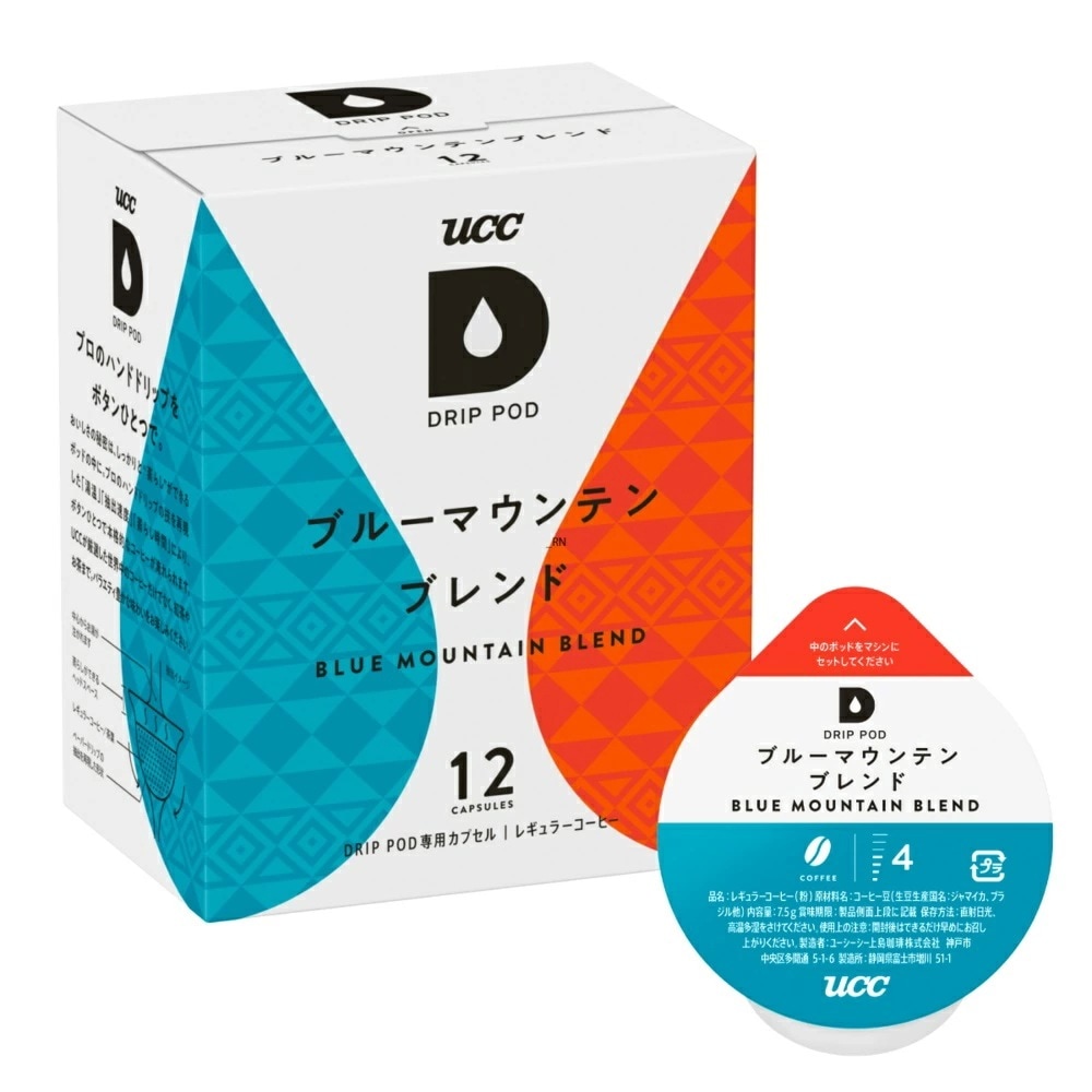UCC 上島珈琲 DRIP POD ドリップポッドブルーマウンテンブレンド専用カプセル 6箱セット(12個入6箱)