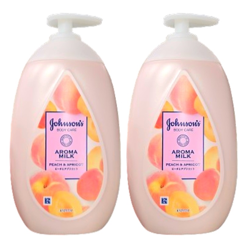 【甘く華やぐ果実の香り】 アロマ ミルク ボディローション ピーチ＆アプリコット 500ml×2本しっとり保湿・デイリーボディケア