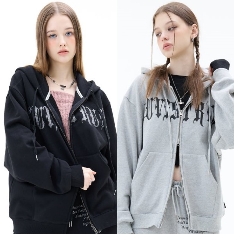 MZ 2-WAY GLITTER HOOD ZIP UP 韓国正規品 11,100円