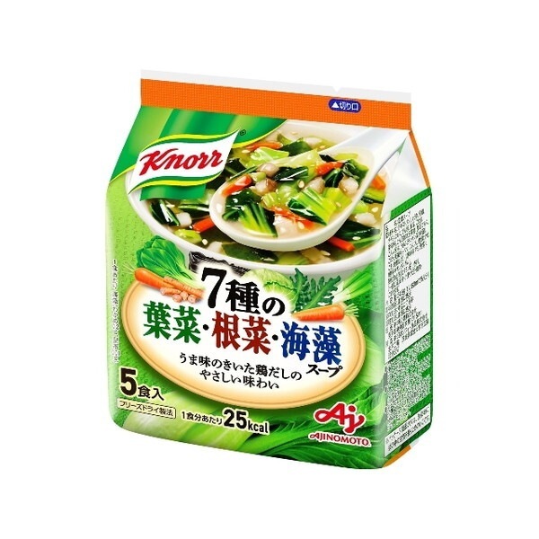 クノール 7種の葉菜根菜海藻スープ5食入 34.5gx10 メーカー直送