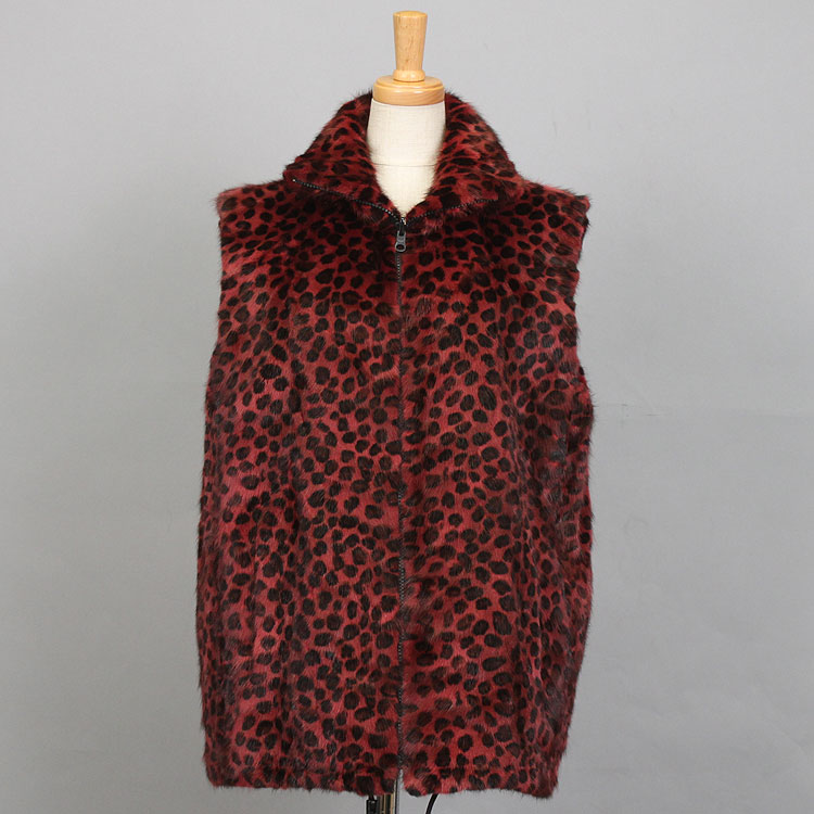 ウィーゼル ファー ベスト バーガンレッド 送料無料 レディース ギフト プレゼント