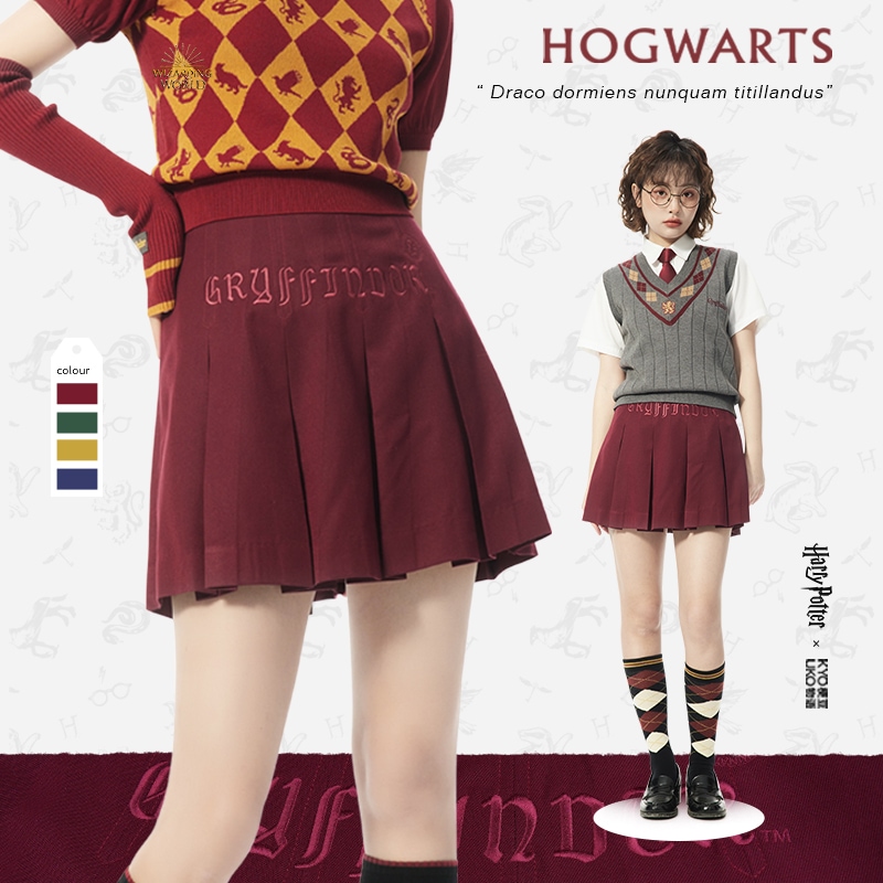 ハリーポッタージョイント Jk制服 カレッジ刺繍スカート プリーツスカート