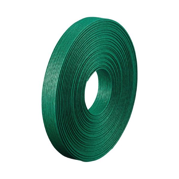 （まとめ） 紙バンド 10m巻 緑 （x10セット）