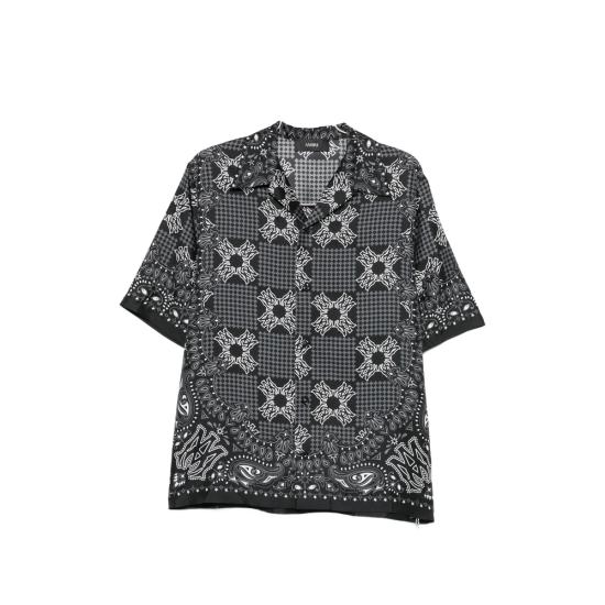 AMIRI Men Shirts AMTOSH1203 001 BLACK WHITE