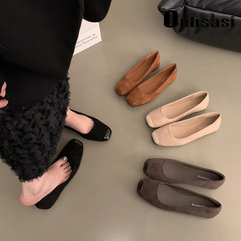 フラットシューズ 韓国ファッション フフラットシューズ レディース パンプス 走れるパンプス パンプス 痛くない パンプスローヒール 美脚 柔らかい 通勤 フフラットシューズ