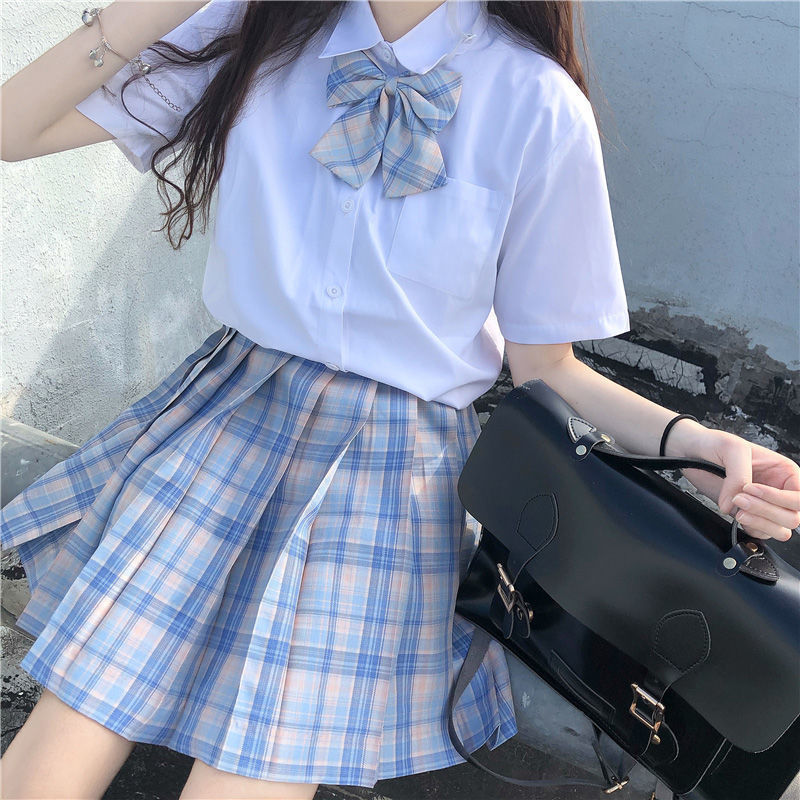 制服フルセット 乙女 半袖かわいいシャツ プリーツスカート 2 点508